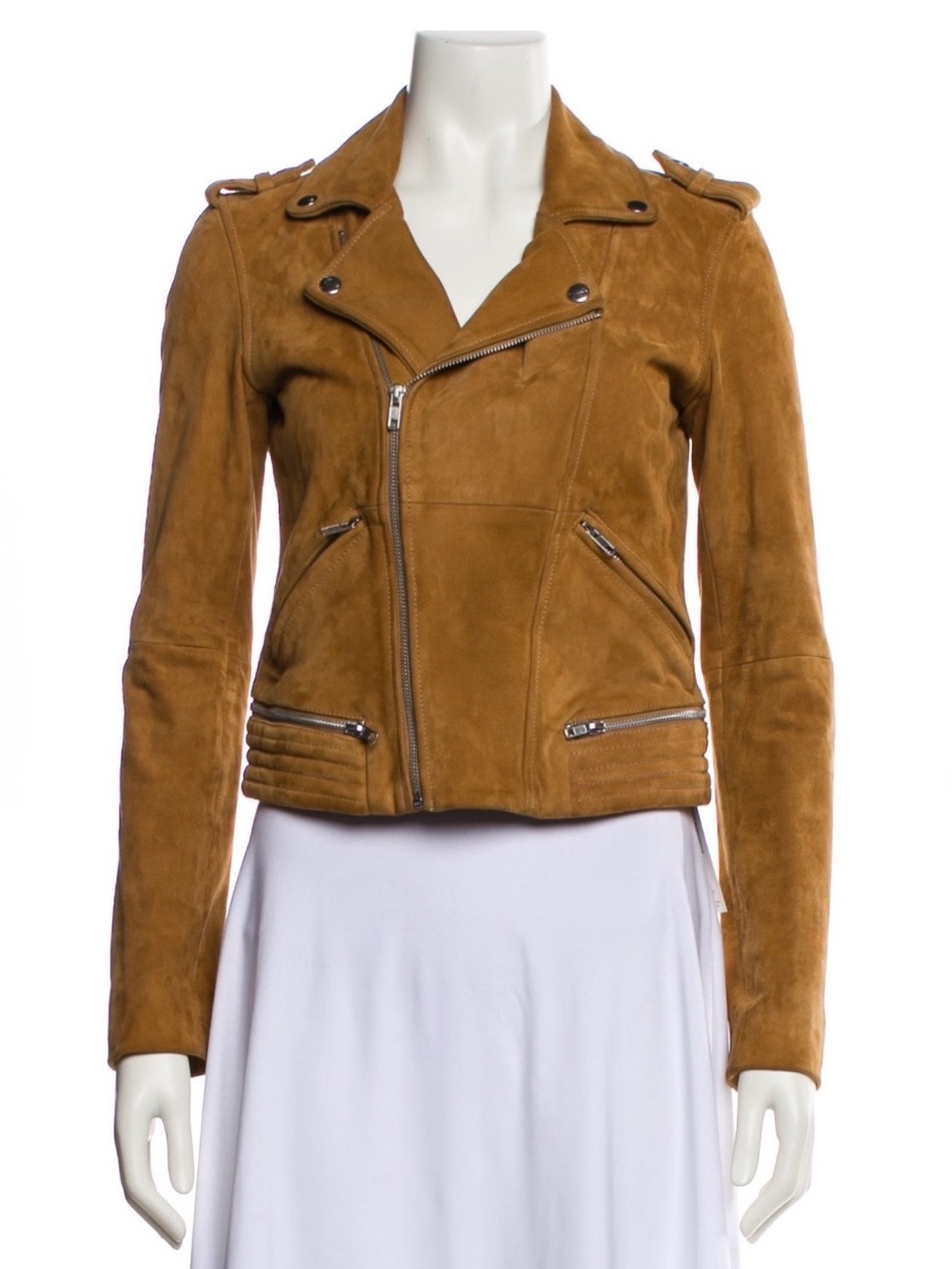 Maje Suede biker jacket